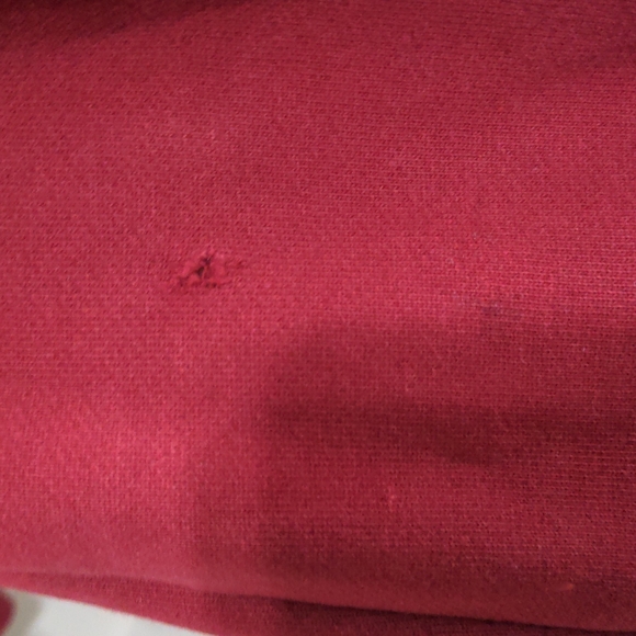 Hollister size medium red zip up hoodie - Picture 2 of 5